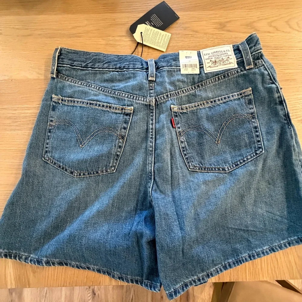 Levi's Baggy Blue Denim Shorts